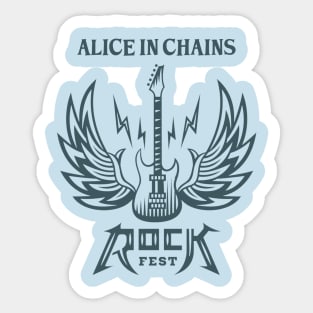 Guitarwings Alice in Chains Sticker